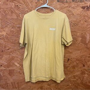 REEF Men's Yellow T-Shirt - Size XL